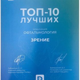 Топ-10 лучших клиник офтальмологии центр Зрение в СПб