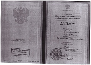 Диплом специалиста, 2003