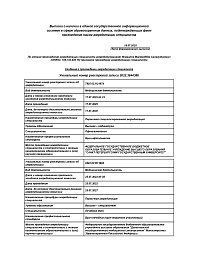 Сведения о прохождении аккредитации, 2025