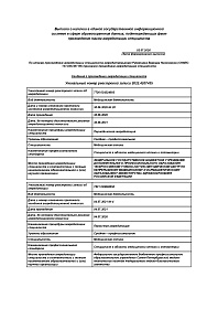 Сведения о прохождении аккредитации, 2026